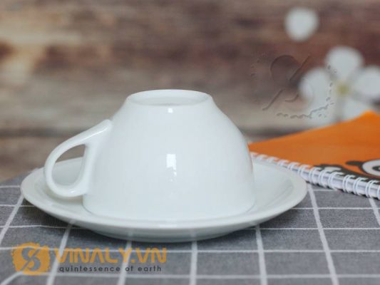 Thiết kế của ly cafe cappuccino trắng 200ml