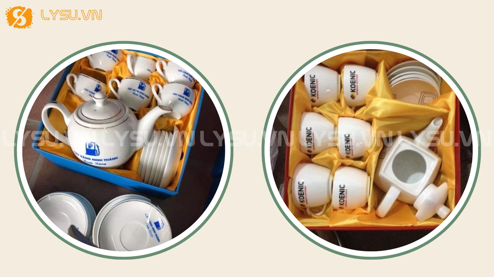 In lụa trên cốc sứ