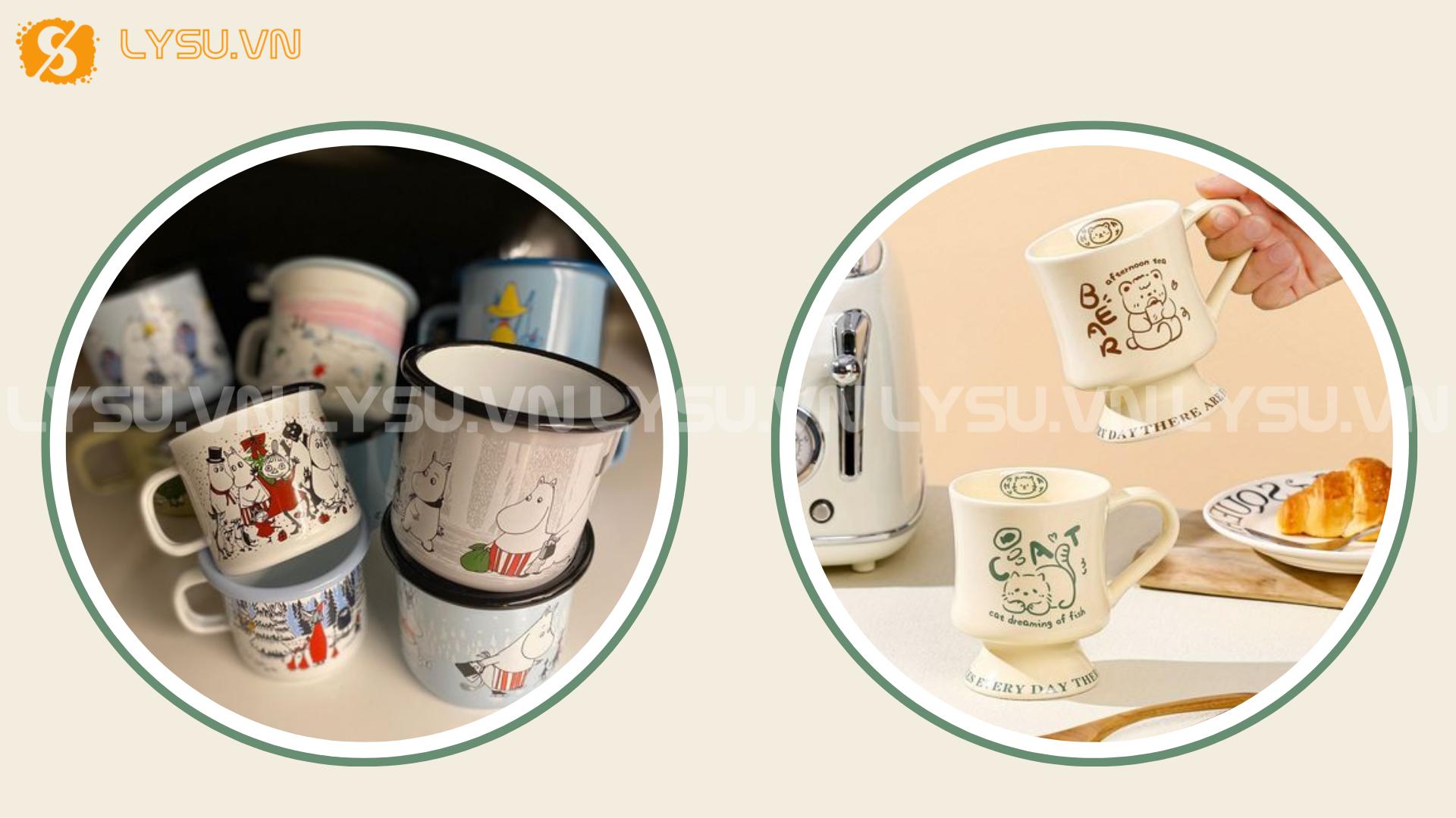 In decal trên cốc sứ
