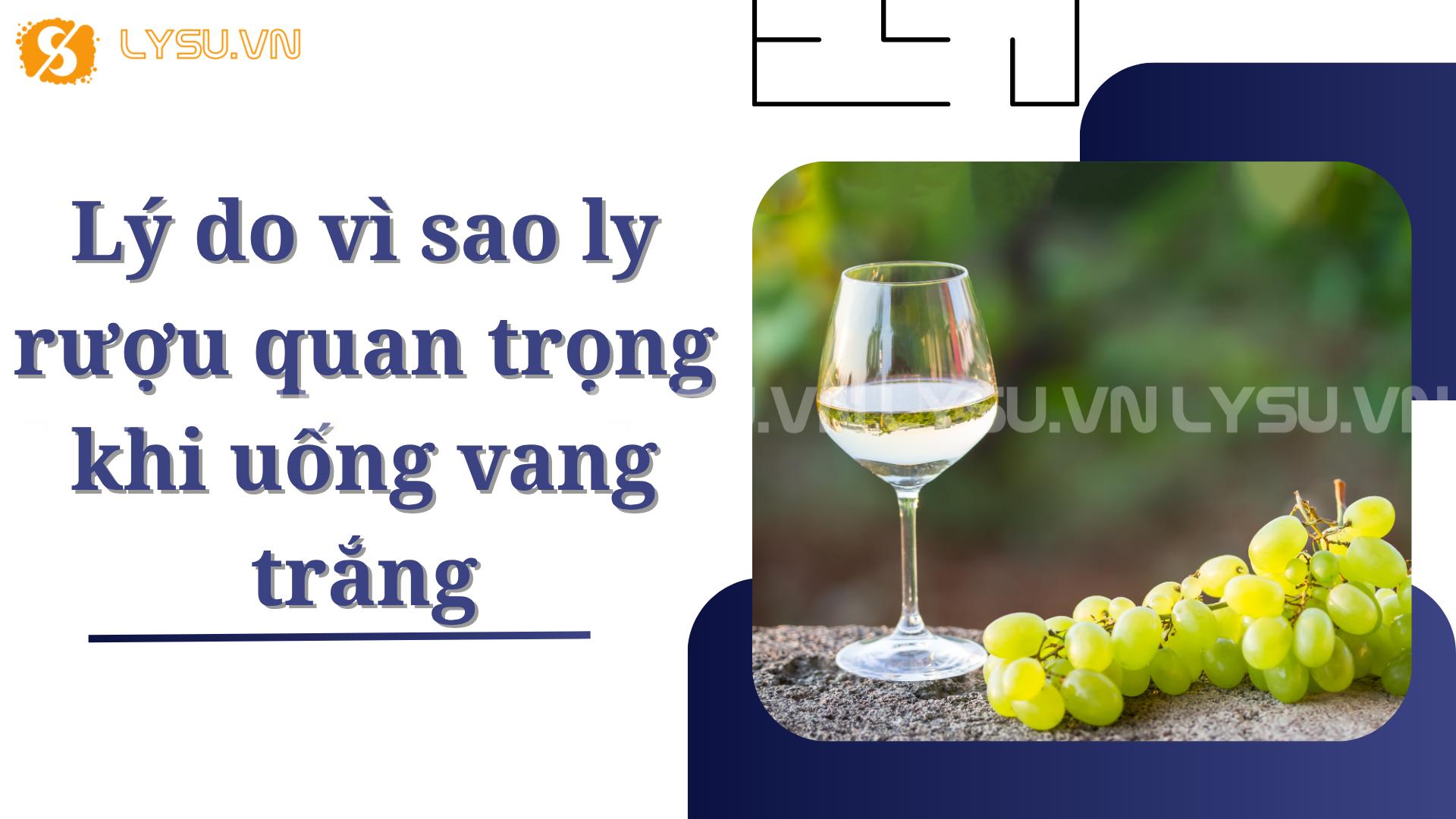 Lý do vì sao ly rượu quan trọng khi uống vang trắng